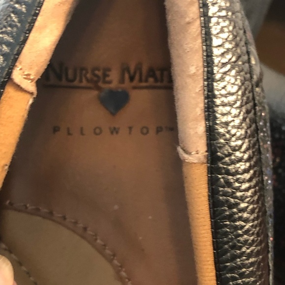 Women's Nurse Mate Cosmic Black Slip On Shoes Size 10W NWOT - Picture 8 of 10